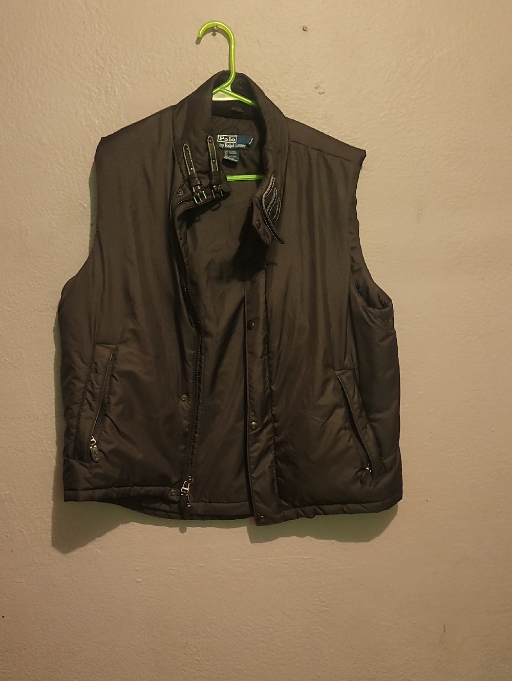 Polo by Ralph Lauren Dark Gray Quilted Vest